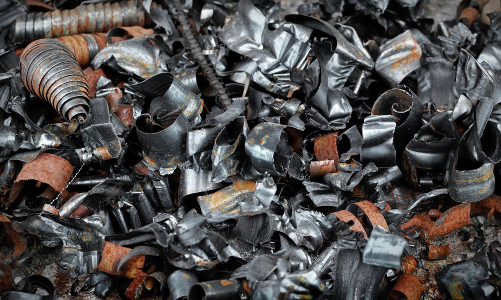 Scrap metal materials for recycling